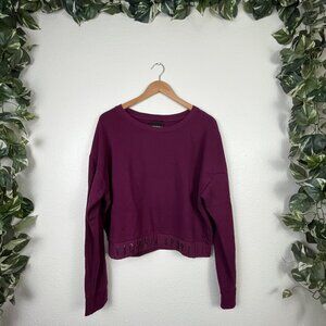 Victoria’s Secret Sport Long Sleeve Crewneck Sweater Purple Women’s Size XL